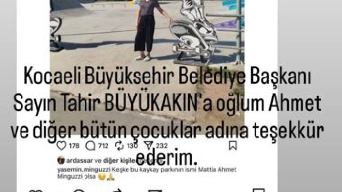 Anne Minguzzi'den Başkan Büyükakın’a teşekkür