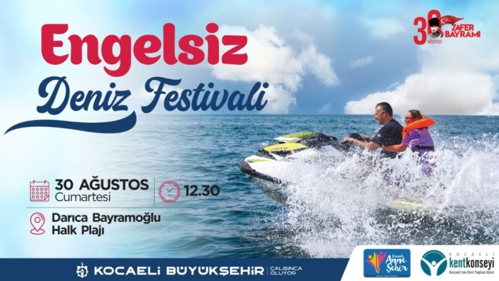 Büyükşehir’in 5. Engelsiz Deniz Festivali için geri sayım başladı;  En özel deniz festivali 30 Ağustos’ta