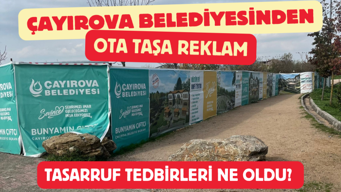Çayırova Belediyesinden Çayır Çimene Reklam!