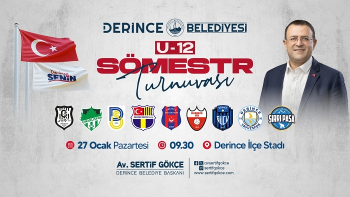 Derince’de U 12 Sömestr Futbol Turnuvası