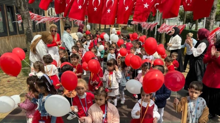 Minik yürekler 23 Nisan’ı gururla kutladı
