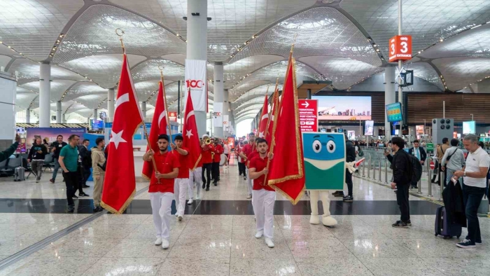 İstanbul Havalimanı’nda 23 Nisan coşkuyla kutlandı