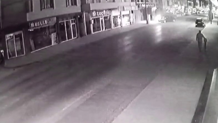 6 kişinin yaralandığı kaza anı kamerada