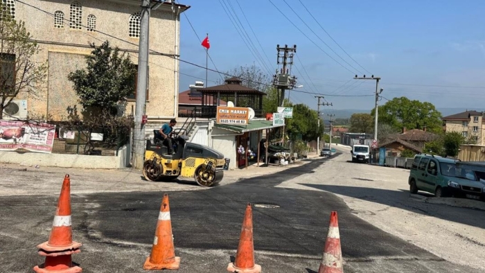 Gebze köylerinde hummalı yol çalışması