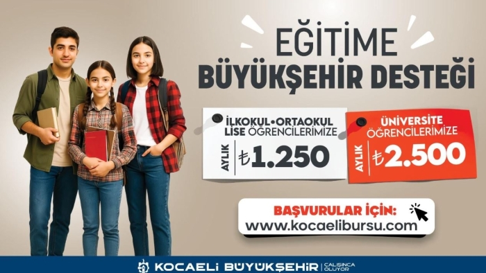 İlkokul, ortaokul, lise öğrencilerine aylık 1.250 TL  üniversite öğrencilerine aylık 2.500 TL destek