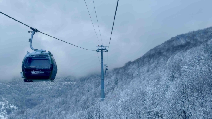Teleferik keyfi kaldığı yerden
