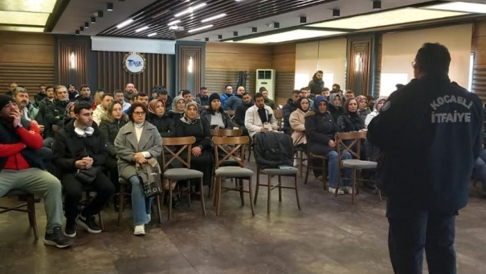 Tesis personellerine yangın eğitimi verildi