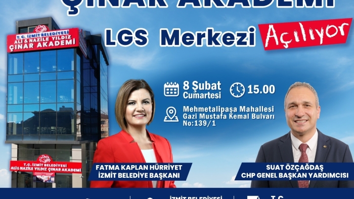 Ali Nazile Yıldız Çınar Akademi LGS Merkezi yarın açılıyor